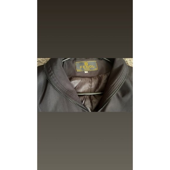 Vtg Fendi fancy black lightweight jacket - Picture 4 of 5